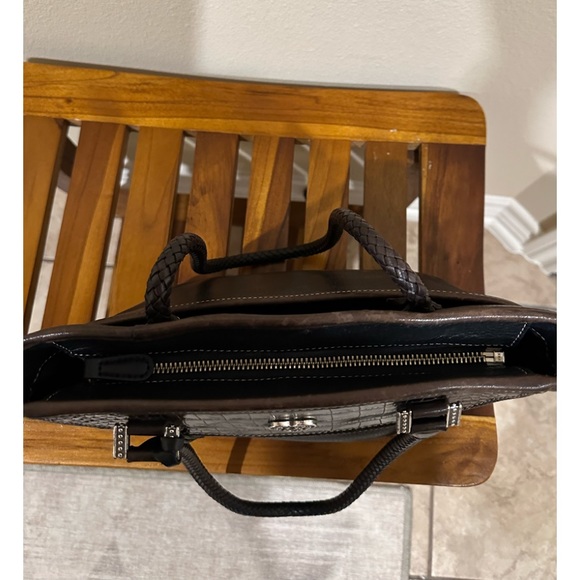 Brighton black brown leather baguette bag A 523456 - Picture 12 of 12